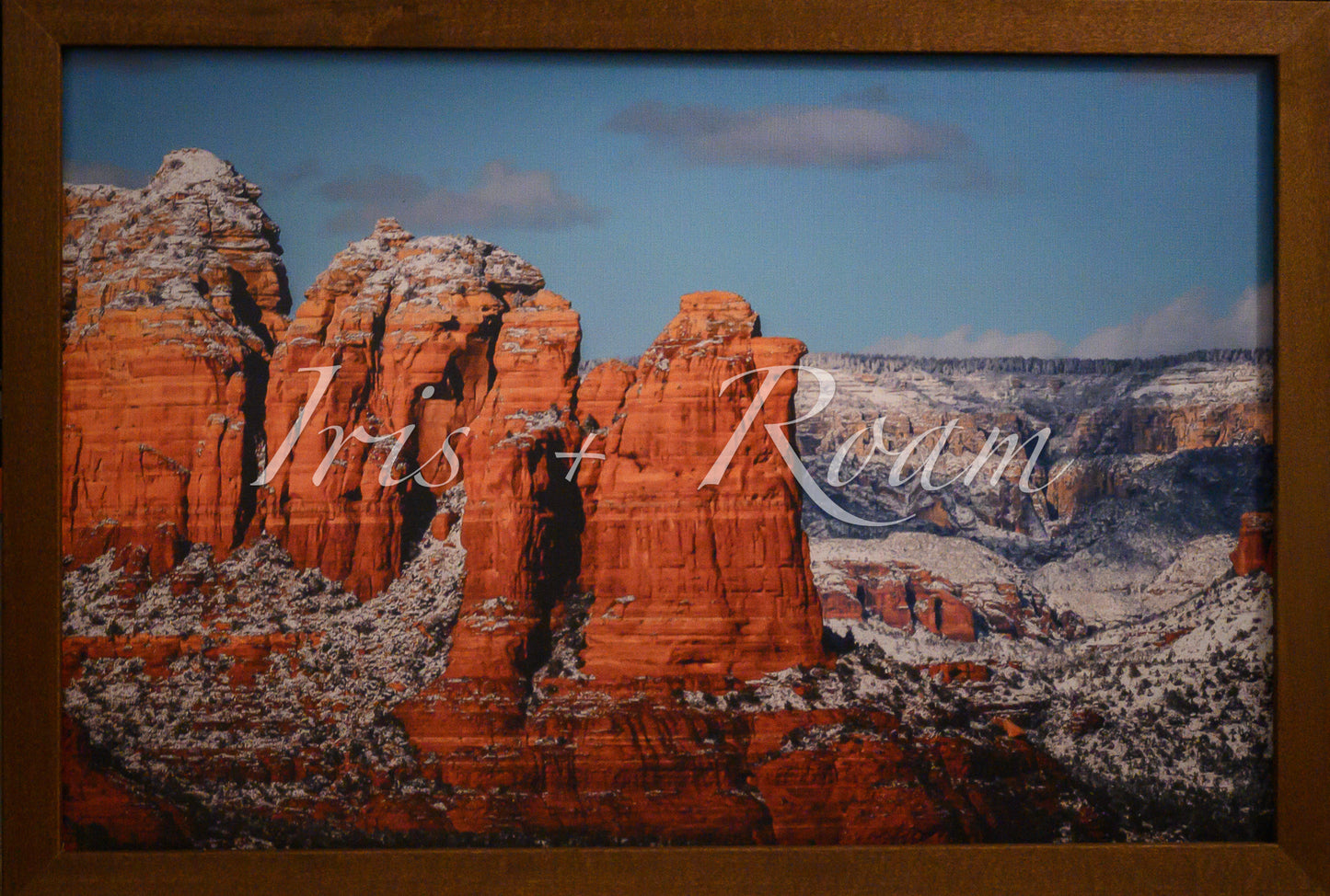Red Rock Vortex in Silent Snow