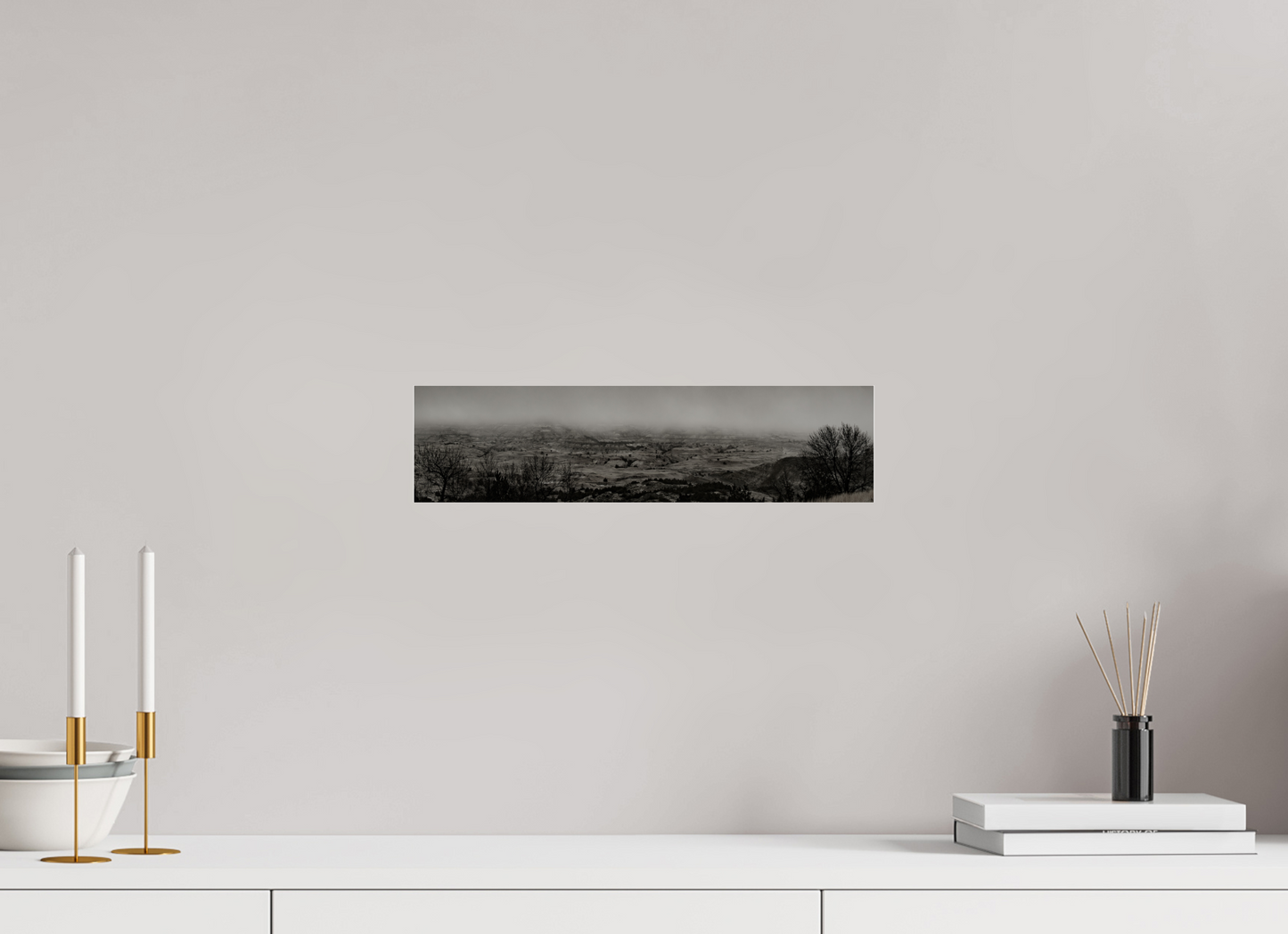 15.8 x 4″, Acrylic Theodore Roosevelt National Park